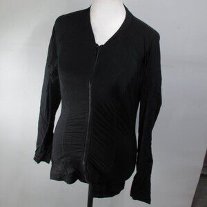 Sea Level Swim Australia Women's Black Full Zip Long Sleeve Top Size 6